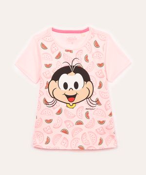 blusa de algodão infantil magali rosa