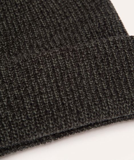 gorro de tricot mesclado verde militar