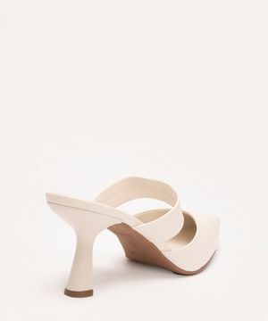 scarpin mule salto alto bico fino oneself off white