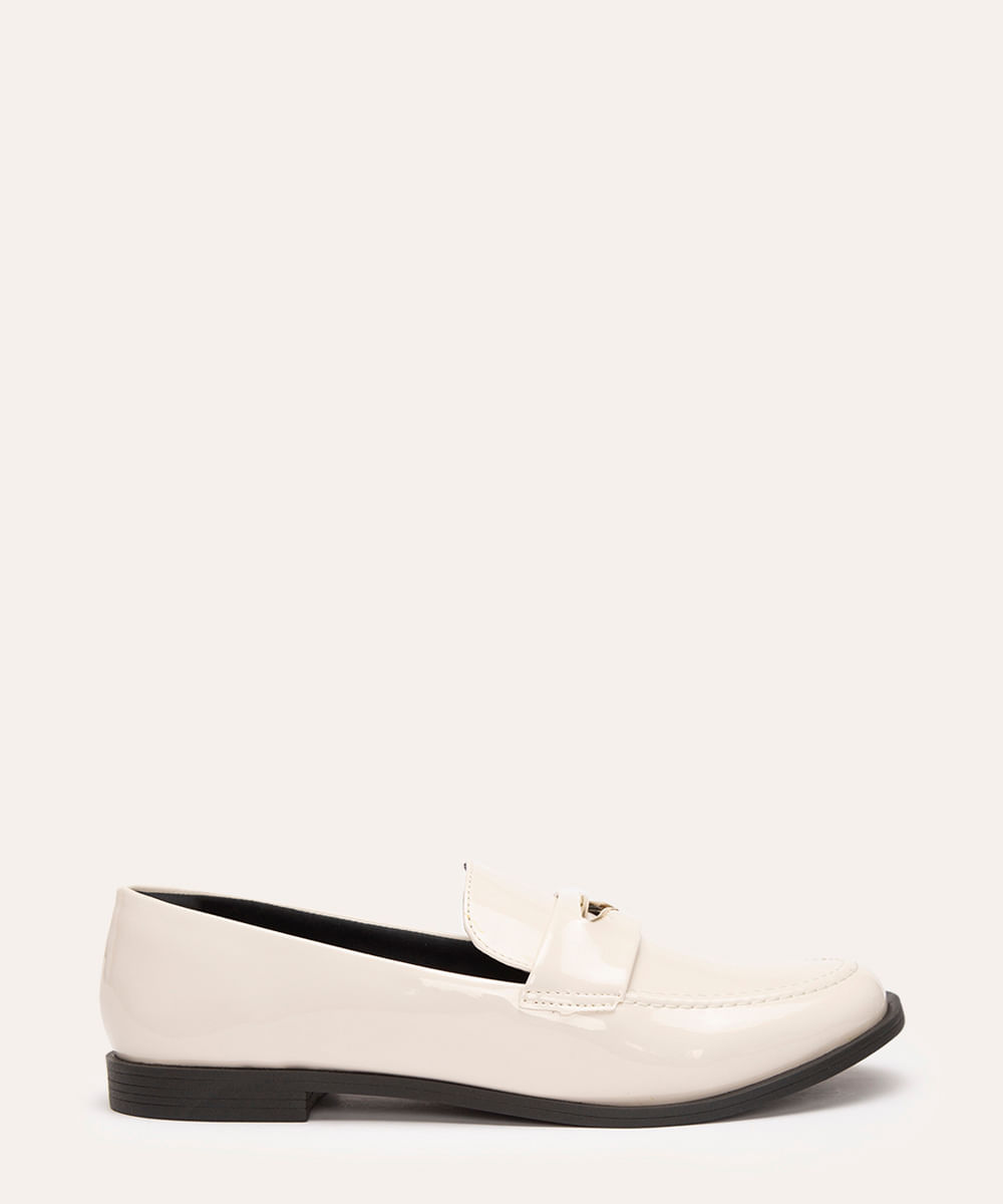 mocassim verniz via uno off white