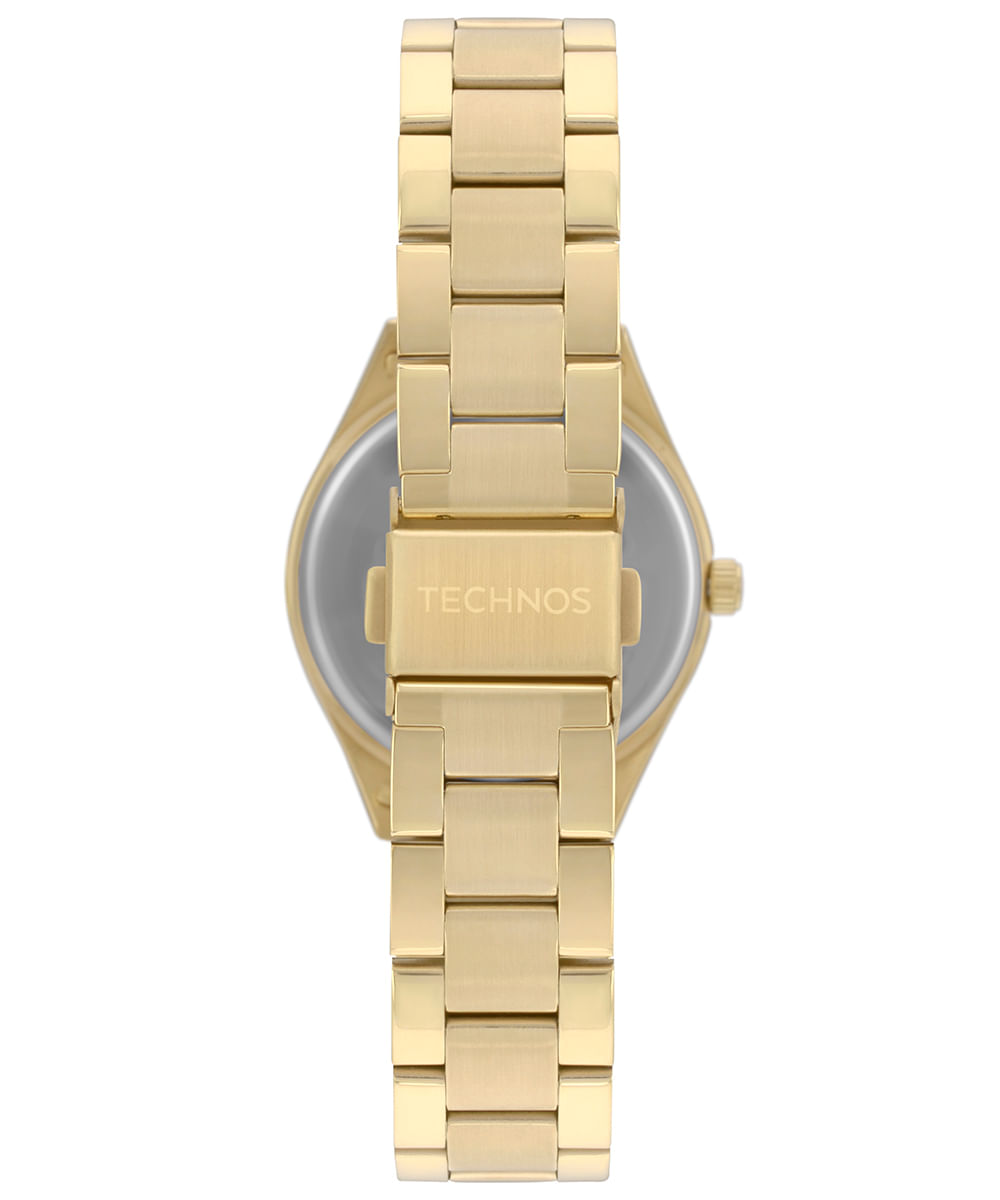 relógio technos analógico 2036mlask4x dourado