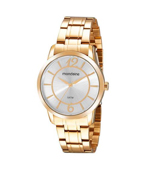 relógio mondaine analógico 99574lpmvde1kc dourado