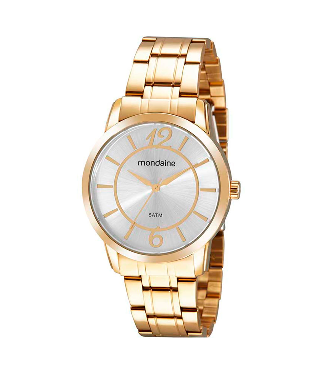 relógio mondaine analógico 99574lpmvde1kc dourado