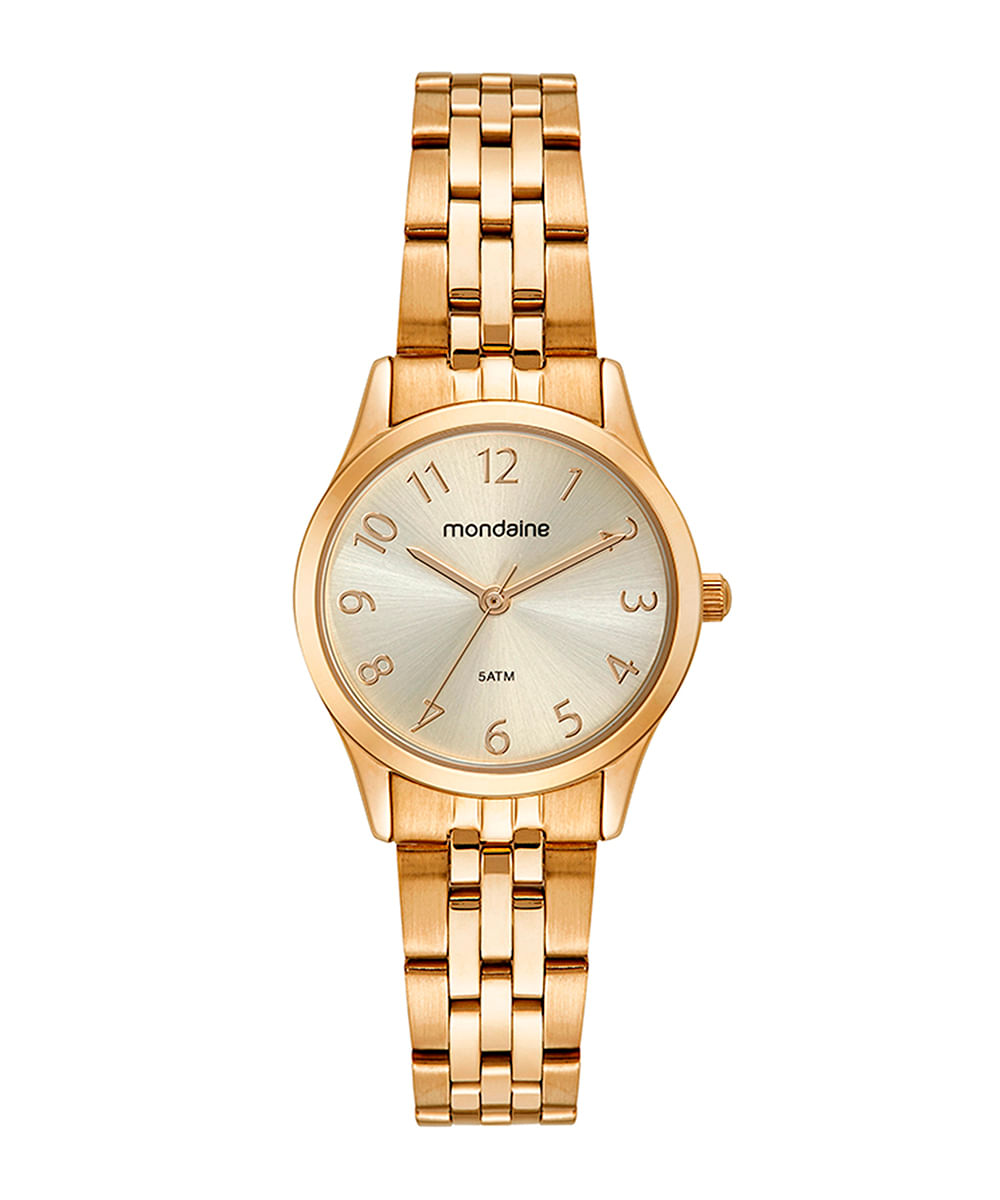 relógio mondaine analógico 32609lpmkde1kj dourado