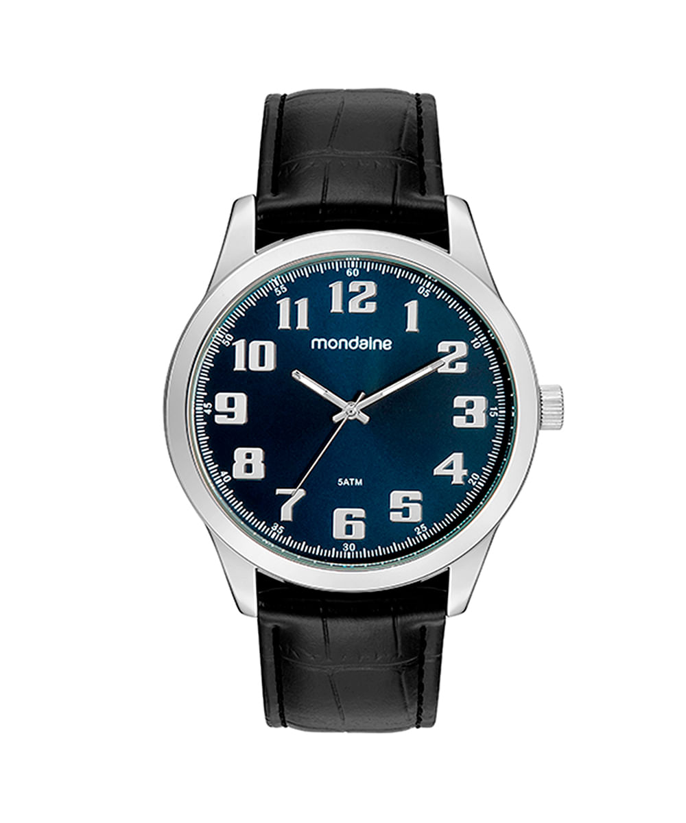 relógio mondaine analógico 99195g0mvnh5kl prateado
