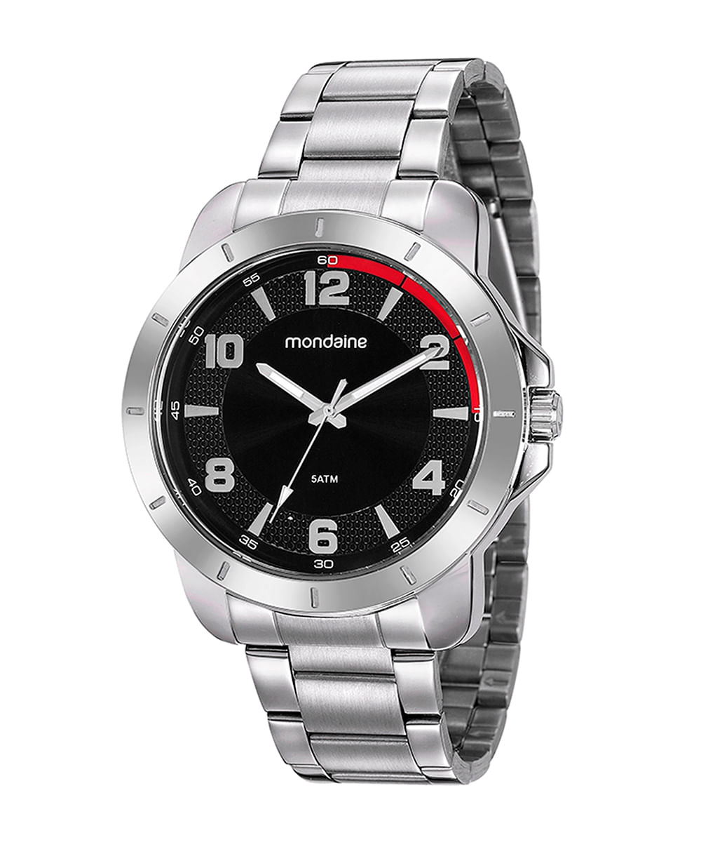 relógio mondaine analógico 99531g0mvne1kc prateado