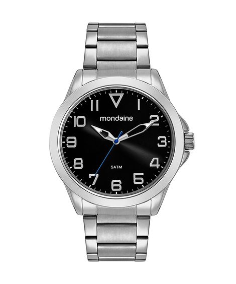 relógio mondaine analógico 32605g0mvne2kc prateado