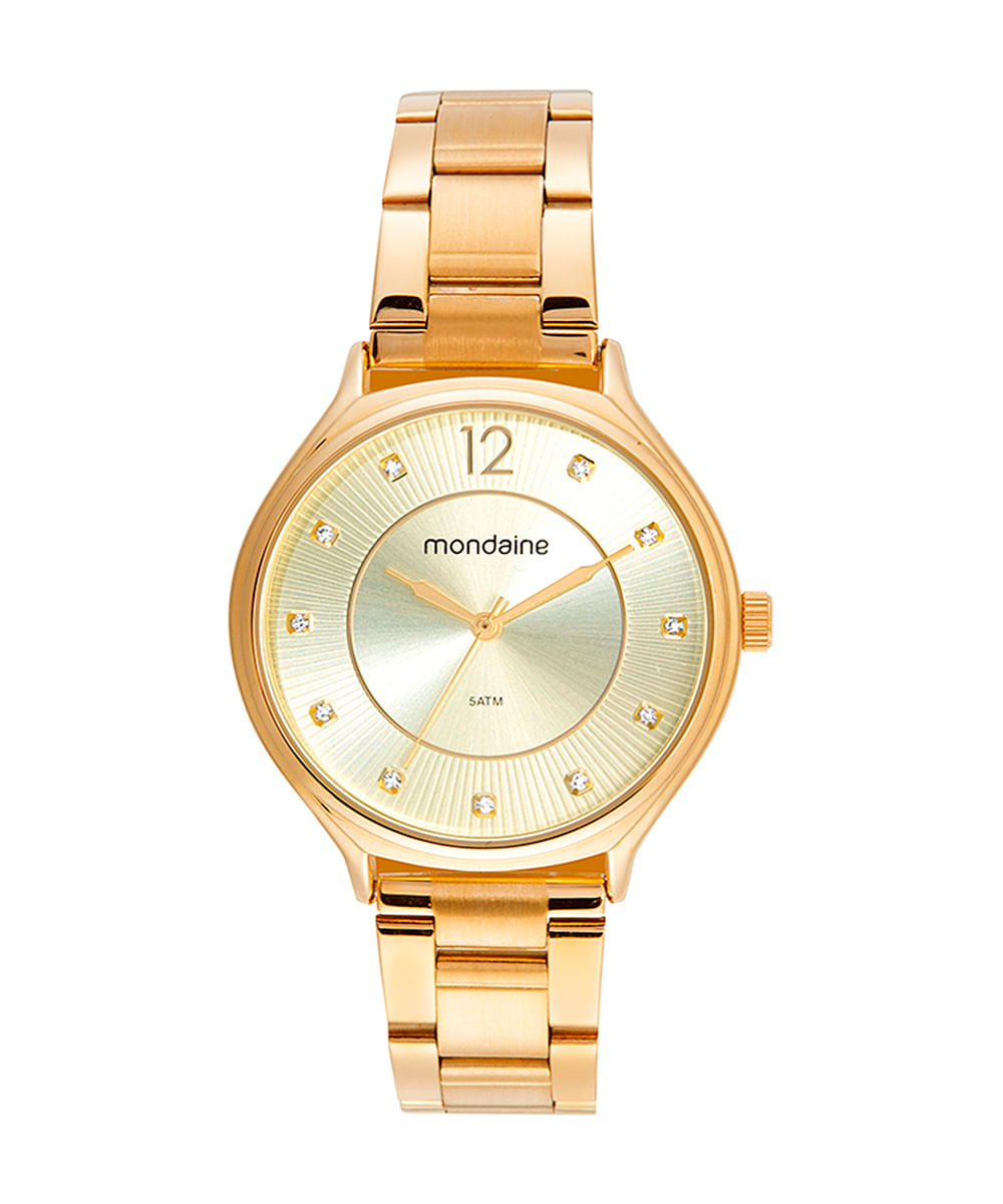 relógio mondaine analógico 32516lpmvde1k dourado