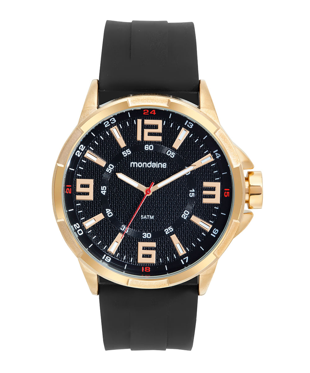 relógio mondaine analógico 99663gpmvdi2kc dourado