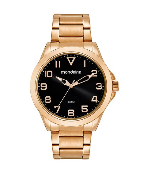 relógio mondaine analógico 32605gpmvde1kc dourado