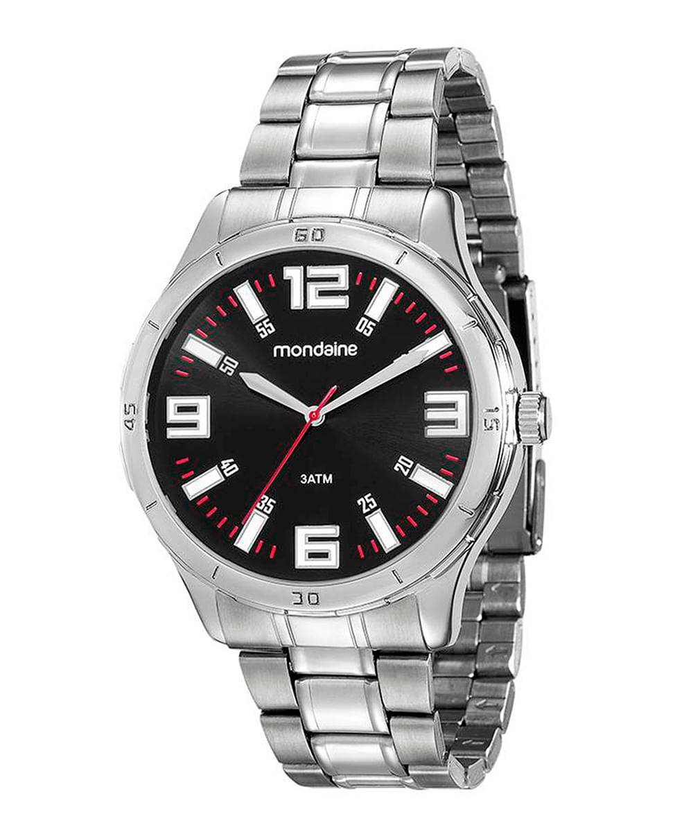 relógio mondaine analógico 99059g0mvne1kl prateado