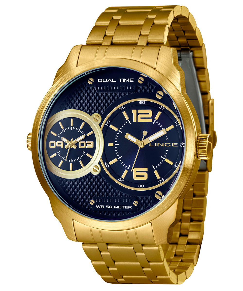 relógio lince analógico mrgh162l-d2kx dourado