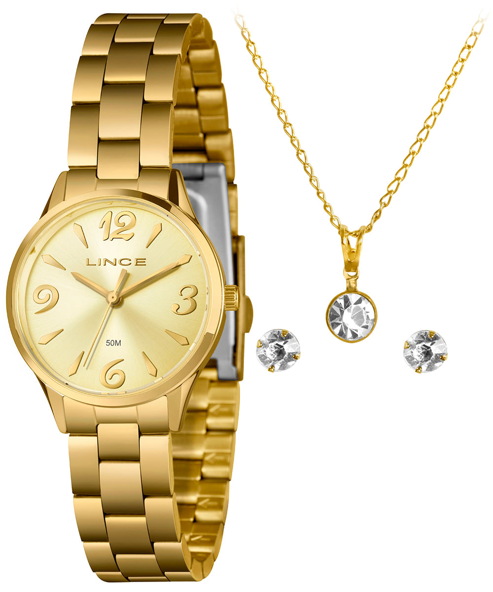 relógio lince analógico lrgh195l30-k06gc2kx dourado