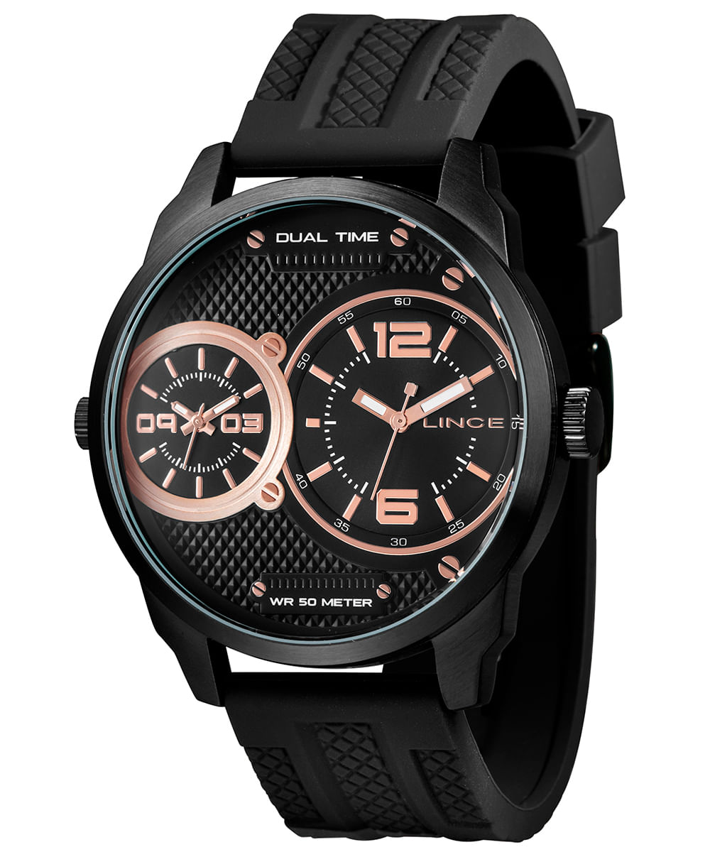 relógio lince analógico mrph162l-p2px preto
