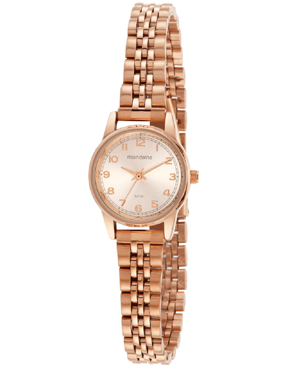 relógio mondaine analógico 32425lpmvre3kc rosê