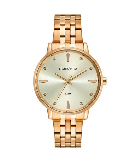 relógio mondaine analógico 32598lpmkde1k1 dourado