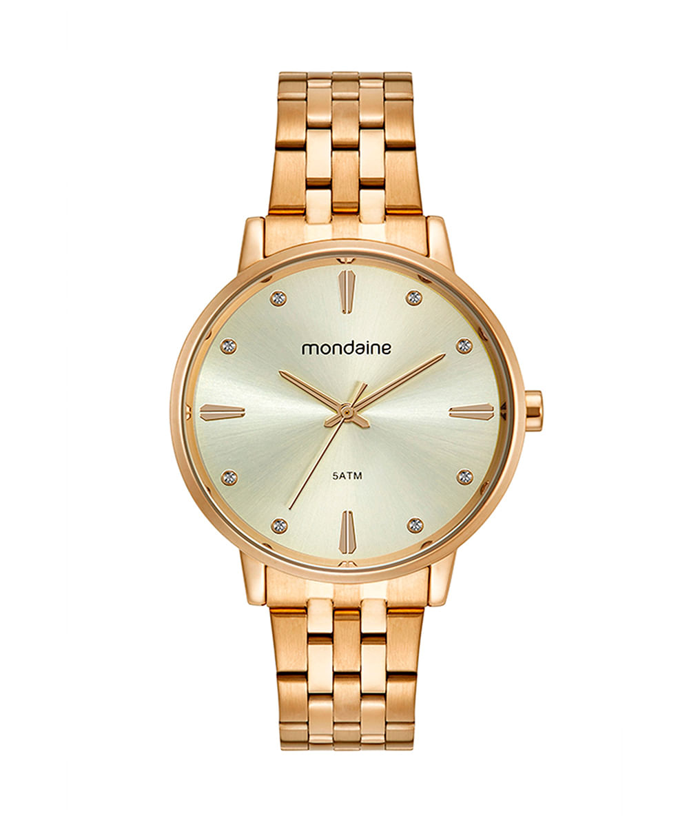 relógio mondaine analógico 32598lpmkde1k1 dourado