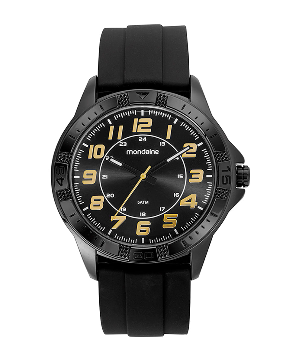 relógio mondaine analógico 99431gpmvpi4kc preto
