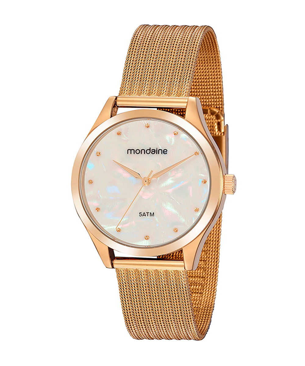 relógio mondaine analógico 99459lpmvde1kr dourado