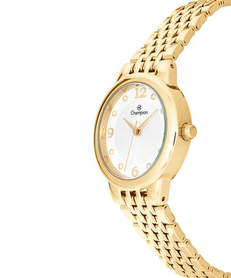 relógio champion analógico ch24857b dourado