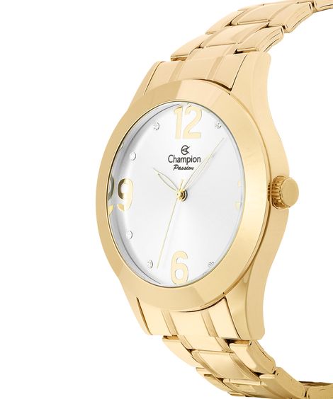 relógio champion analógico ch24268d dourado