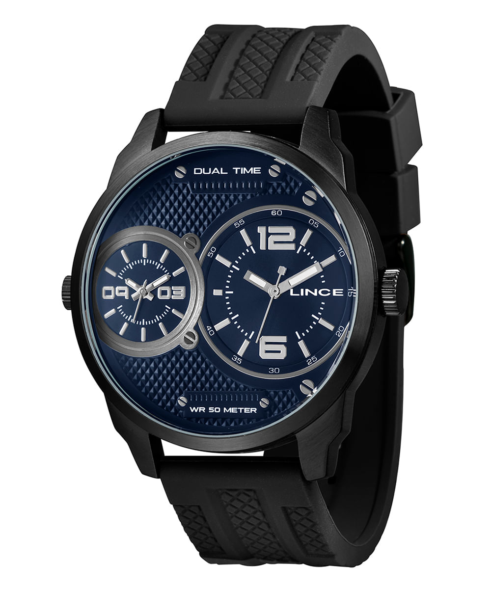 relógio lince analógico mrph163l-d2px preto
