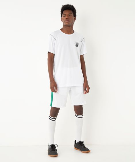 bermuda com bolso esportiva branca