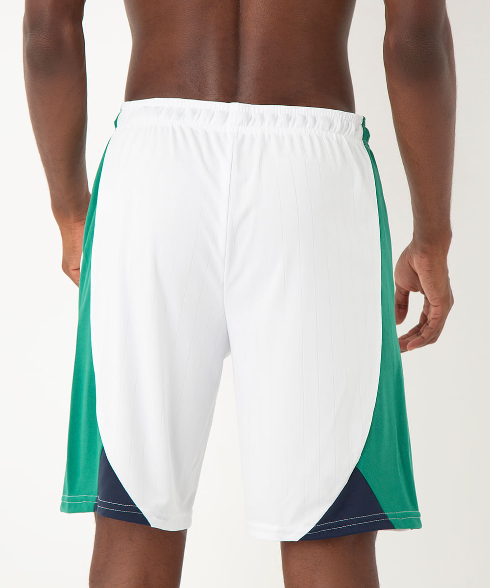 bermuda com bolso esportiva branca
