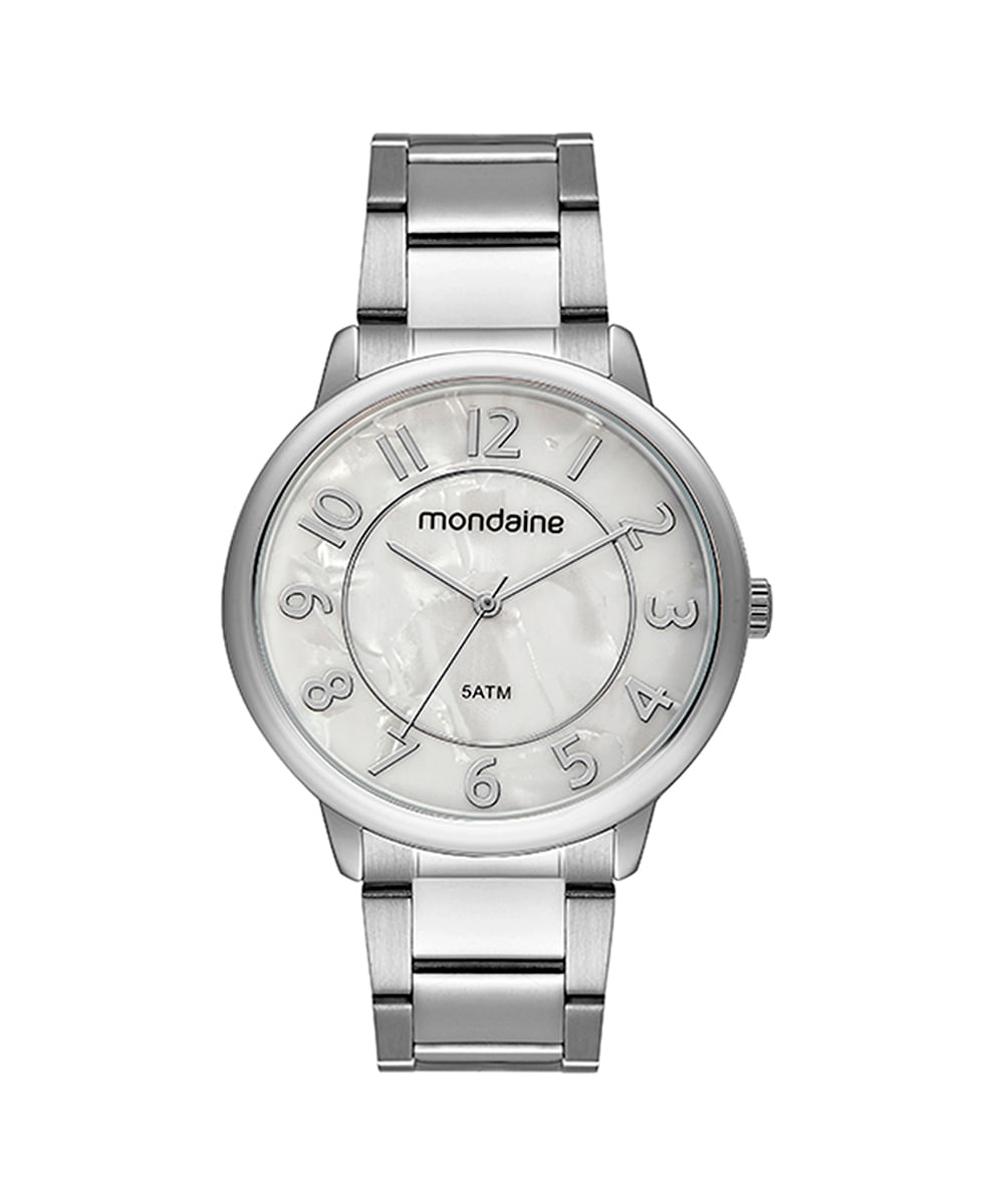 relógio mondaine analógico 53534l0mvne4kj prata