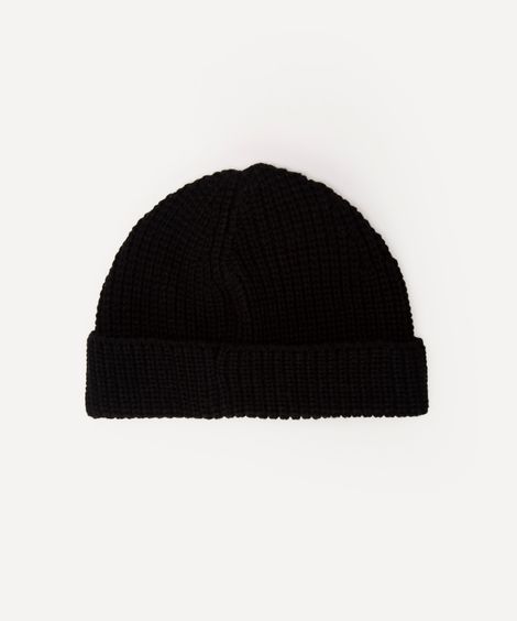 gorro de tricot infantil preto