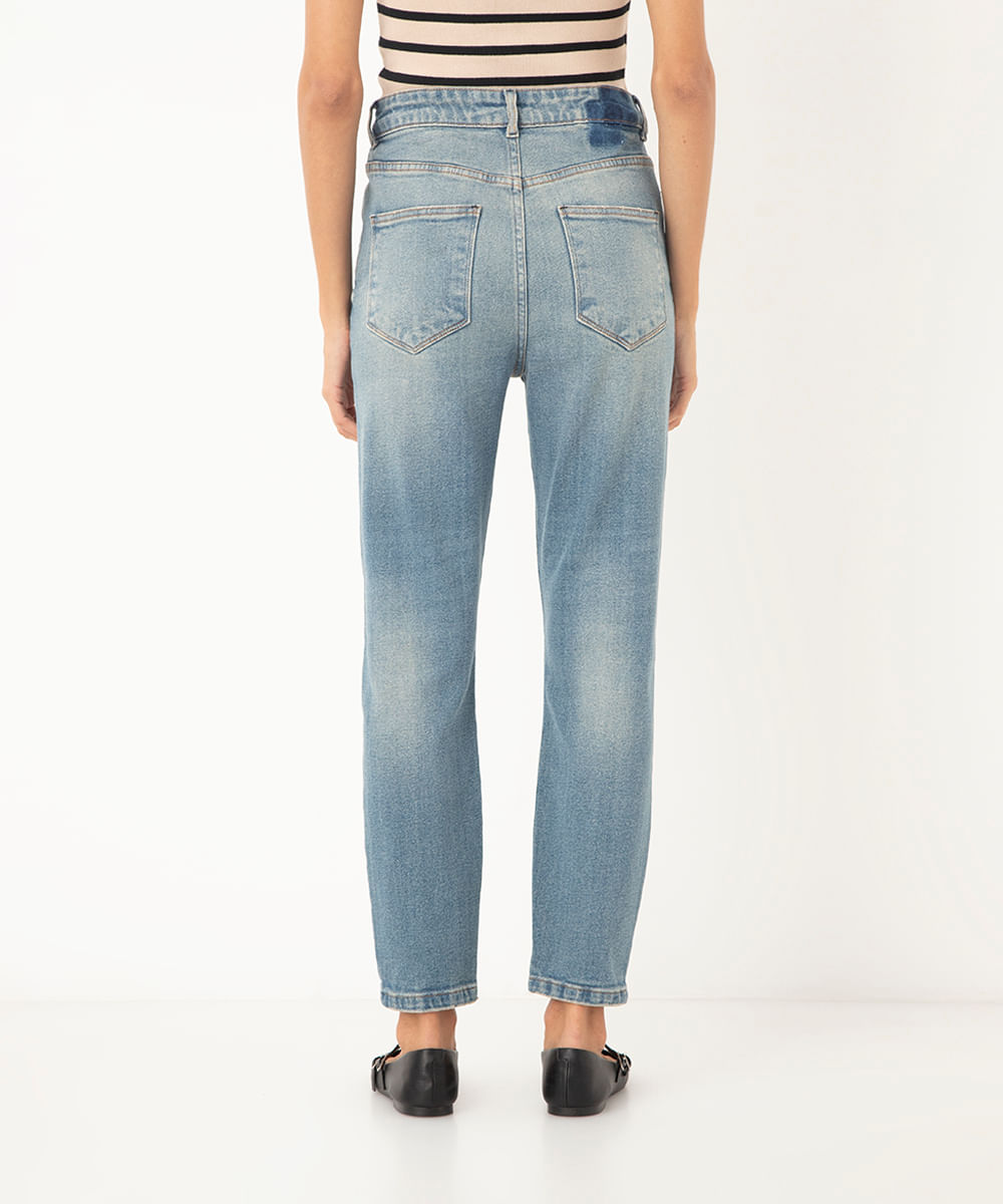 calça jeans skinny cintura super alta azul claro