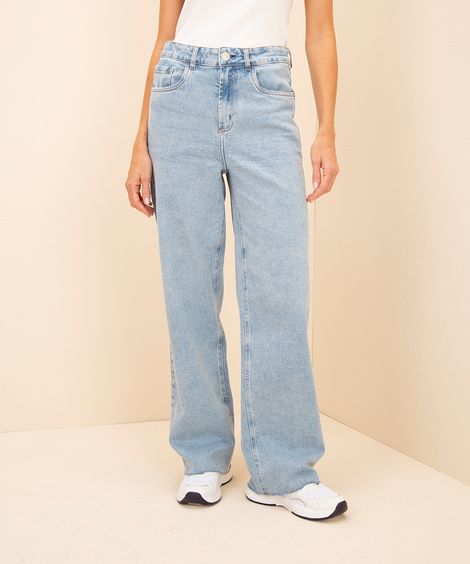 calça jeans new york cintura alta mindset azul