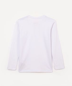 camiseta infantil gola portuguesa branco