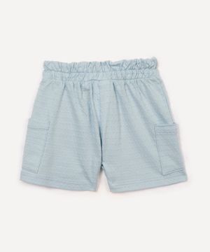 short texturizado infantil azul claro