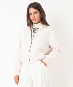 jaqueta corta vento com capuz off white