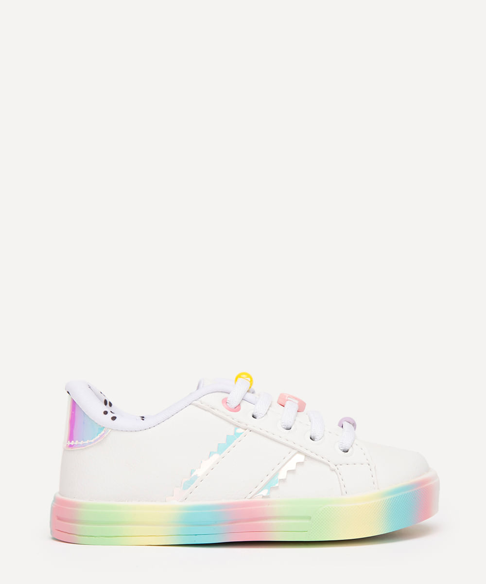 tênis infantil miçangas baby club branco