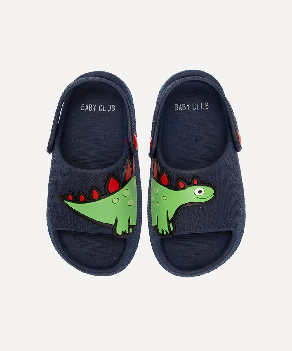 sandália infantil dinossauro azul marinho