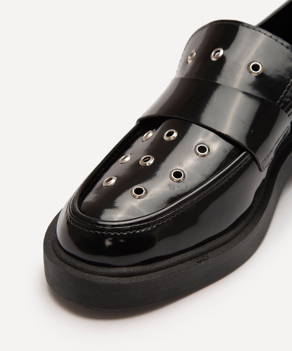 mocassim com ilhós oneself preto