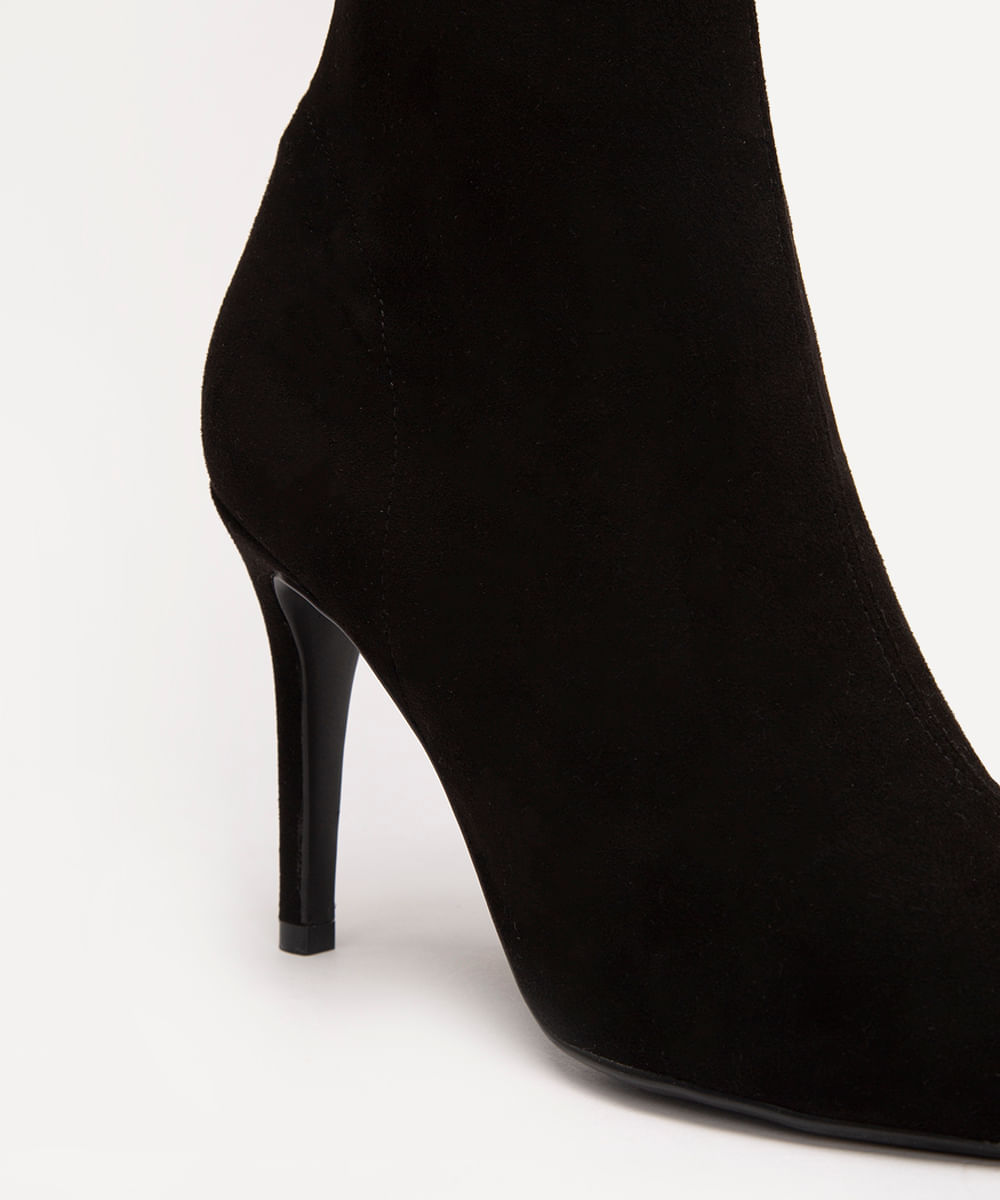 bota over the knee salto alto fino oneself preta