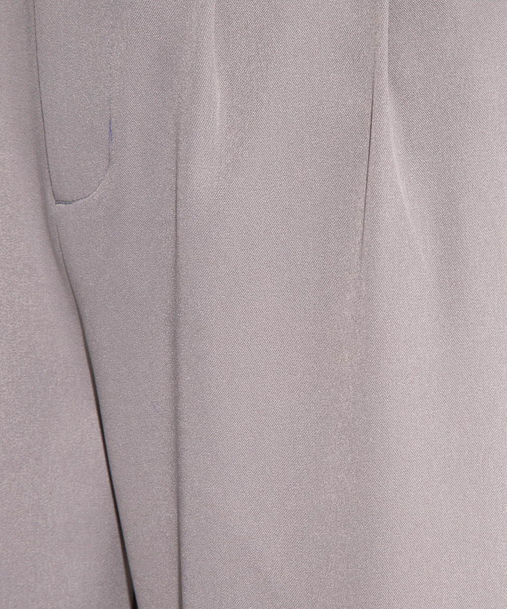 calça wide leg alfaiatada cintura alta mindset cinza