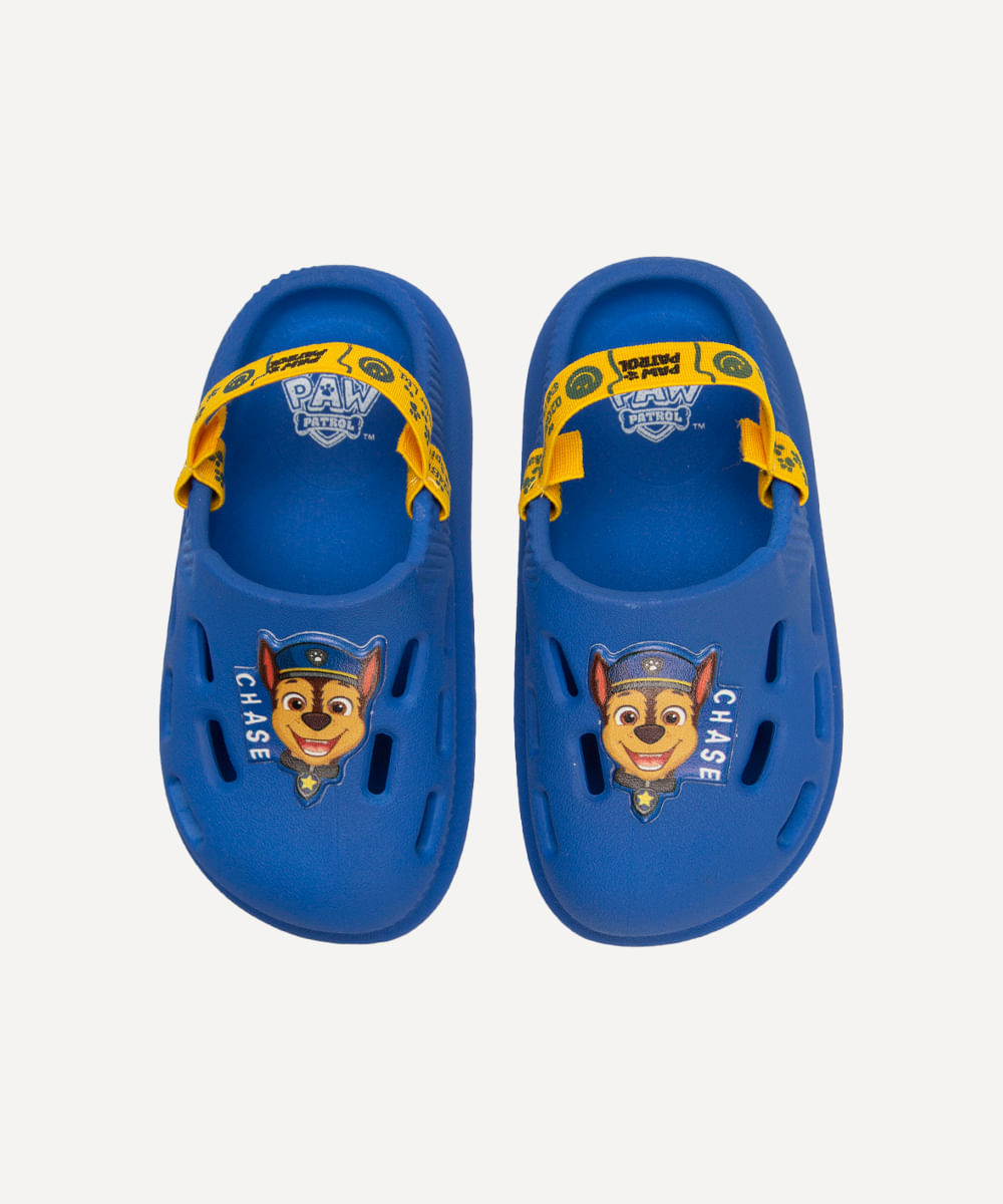 babuche infantil patrulha canina azul