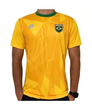 Camisa Lotto Seleção Brasil Masculina Amarelo