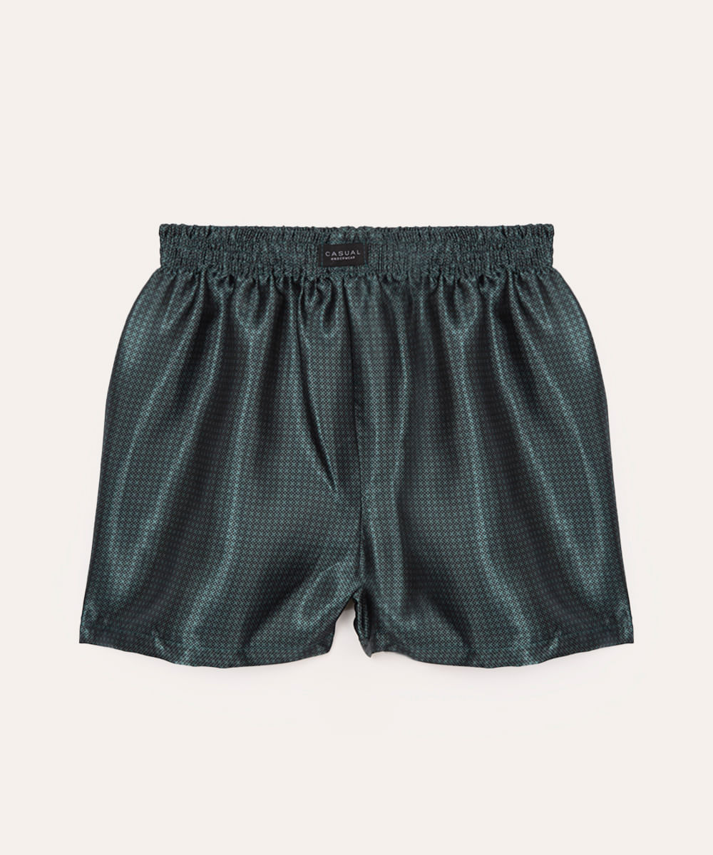 cueca samba canção acetinada verde escuro