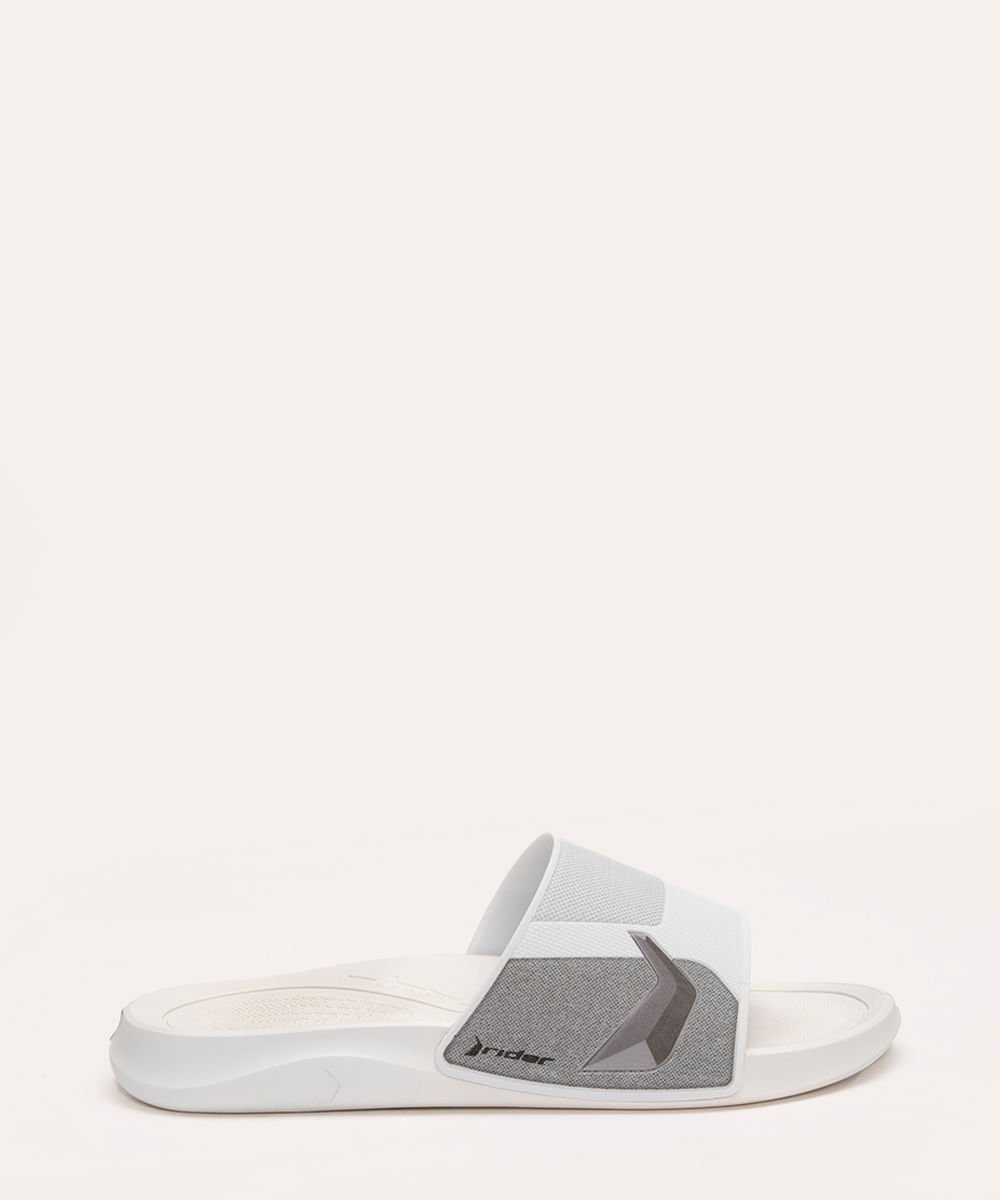 chinelo slide smash rider branco