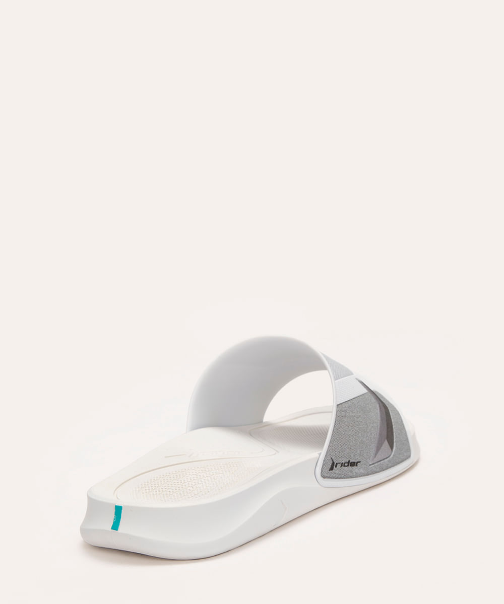 chinelo slide smash rider branco