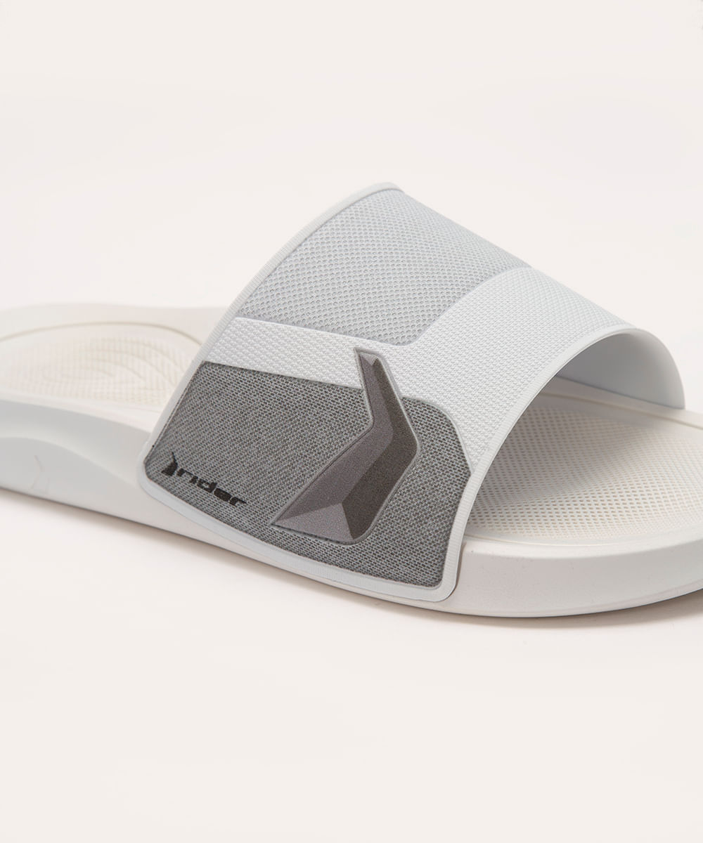 chinelo slide smash rider branco