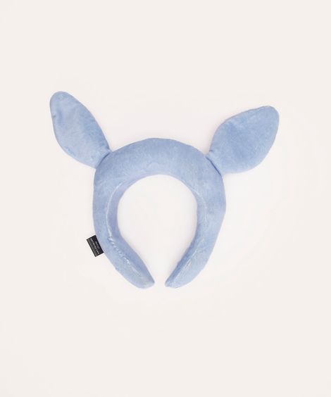 tiara de pelucia infantil stitch azul