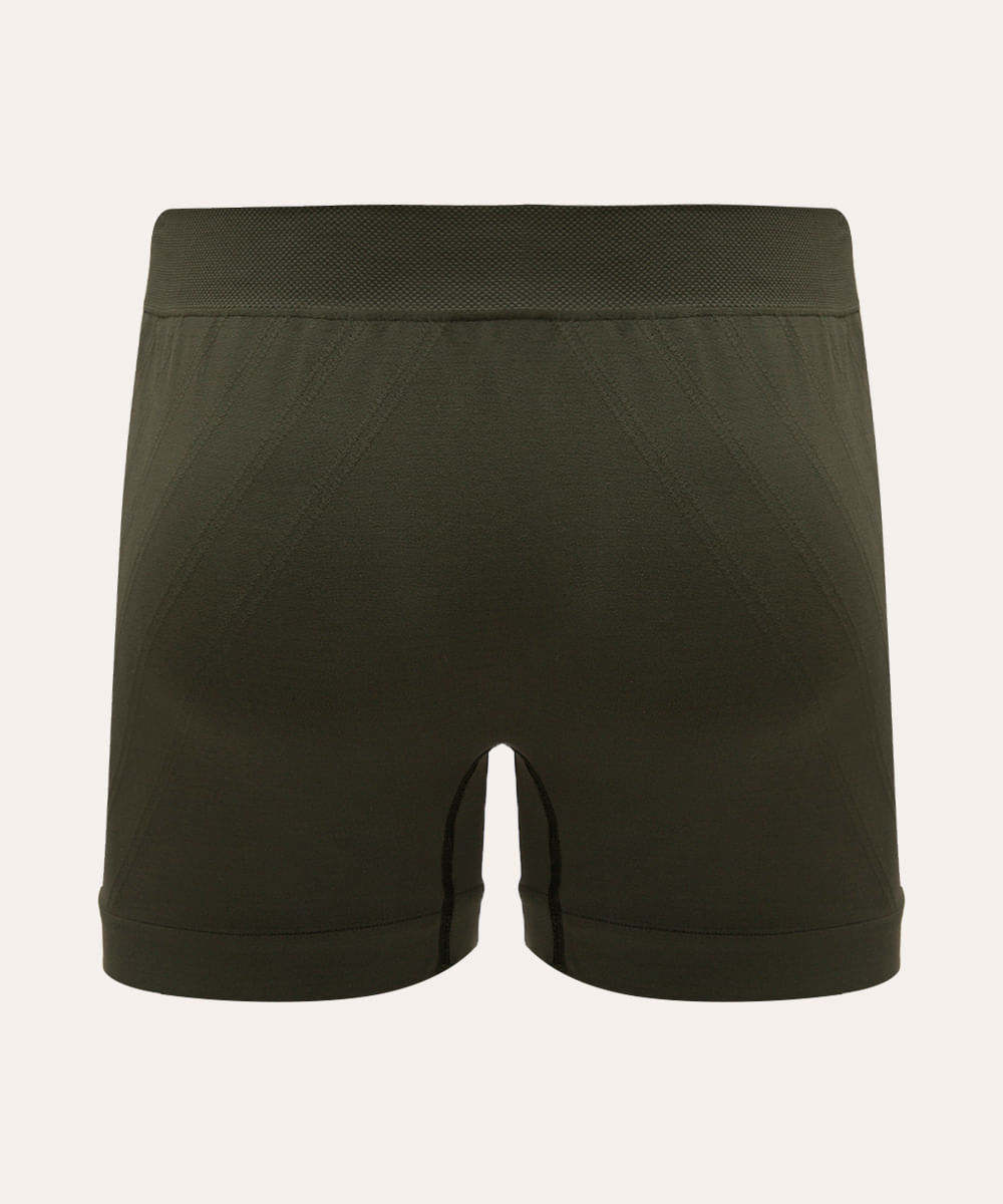 cueca boxer jacquard verde militar