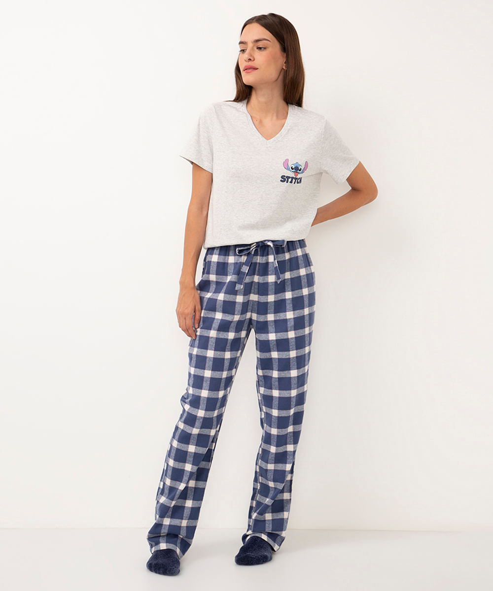Pijama Calca Xadrez C&a Pajamas Cea Pijama Feminino C&A BR