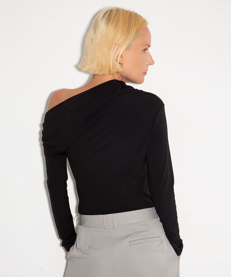blusa assimétrica mindset preto